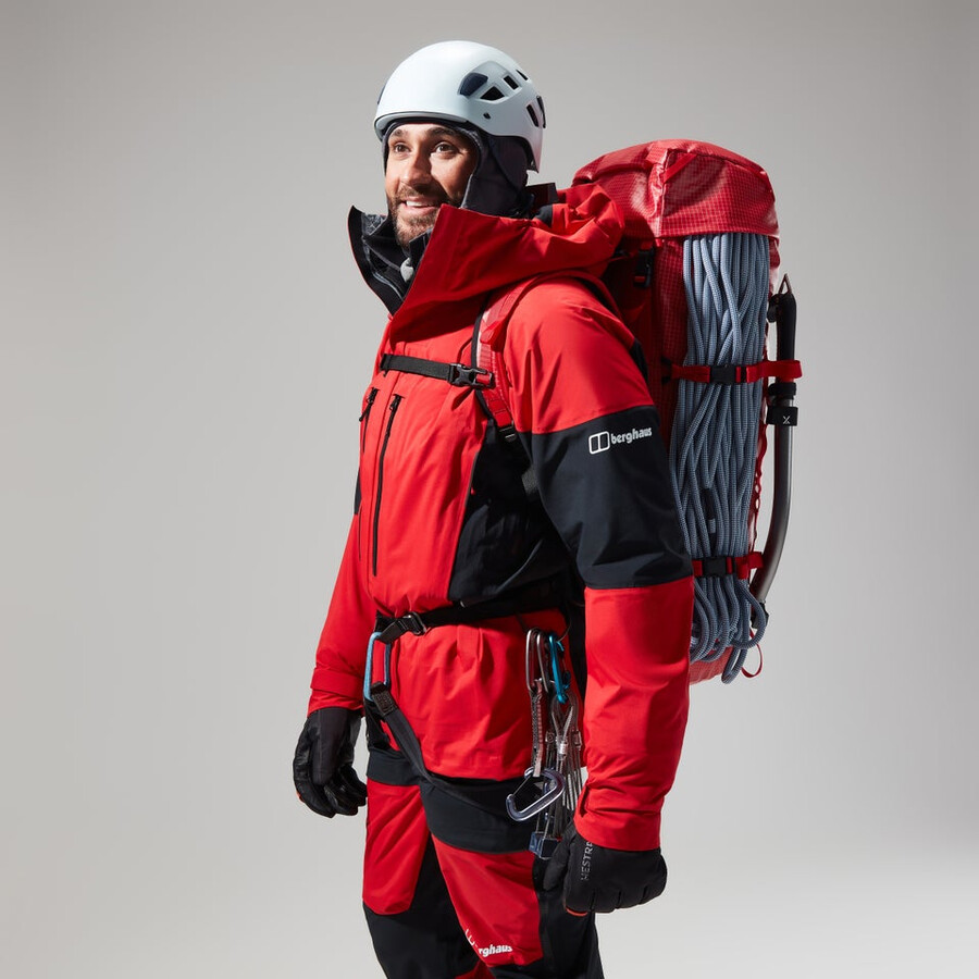 mens mtn guide gore-tex pro jacket - redblack berghaus