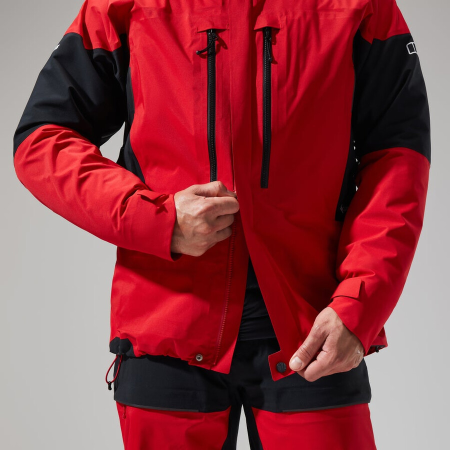 mens mtn guide gore-tex pro jacket - redblack berghaus