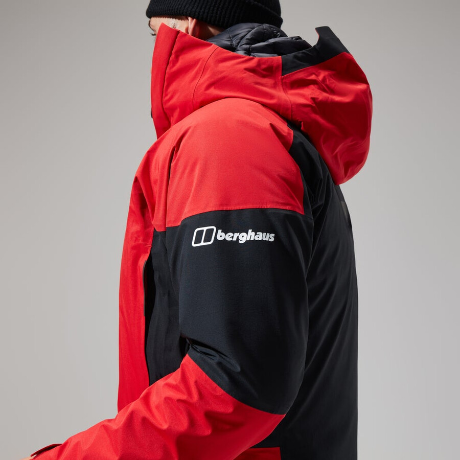 mens mtn guide gore-tex pro jacket - redblack berghaus