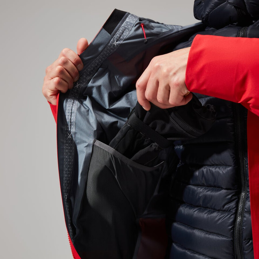 mens mtn guide gore-tex pro jacket - redblack berghaus