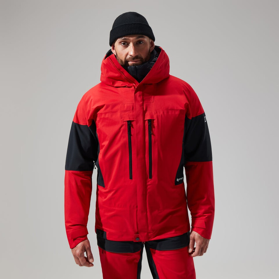 mens mtn guide gore-tex pro jacket - redblack berghaus
