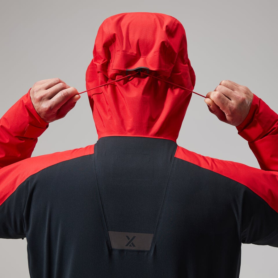 mens mtn guide gore-tex pro jacket - redblack berghaus