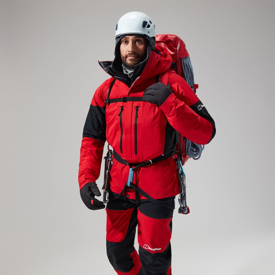 mens mtn guide gore-tex pro jacket - redblack berghaus