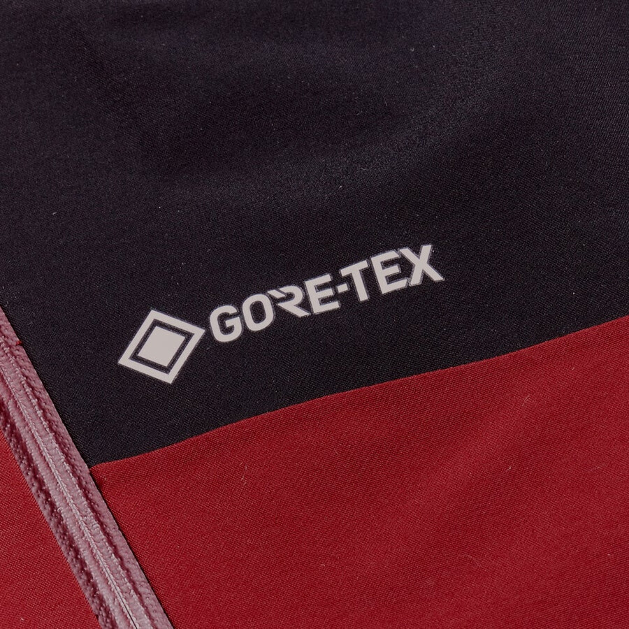 mens mtn arete descend gore-tex jacket - dark redblack berghaus