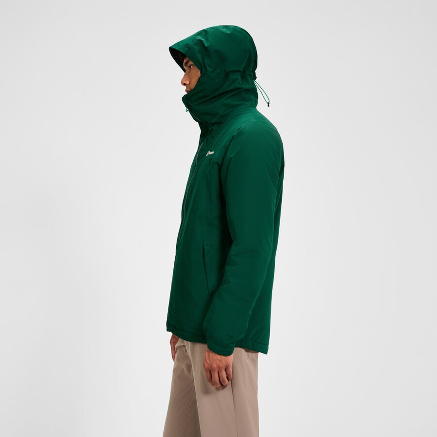 mens deluge pro 3.0 insulated jacket - green berghaus