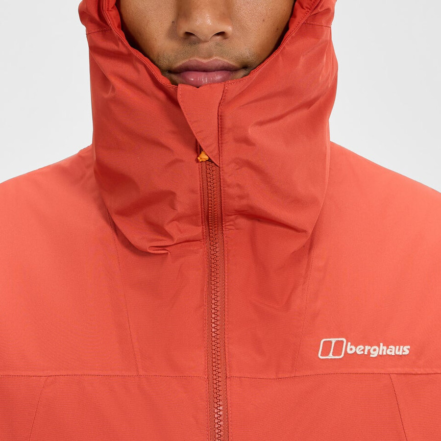 mens deluge pro 3.0 insulated jacket - orange berghaus