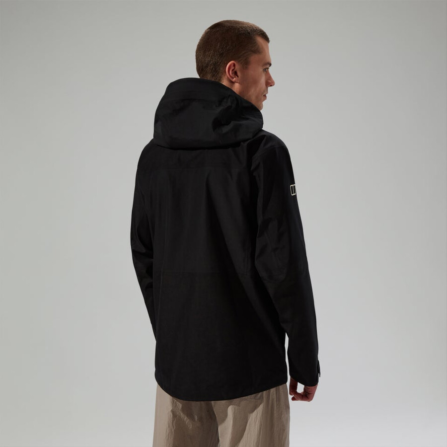 mens ridge-seeker gore-tex waterproof jacket - black berghaus