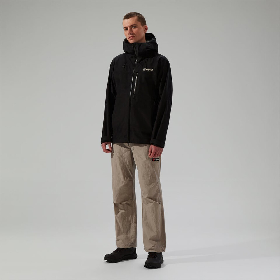 mens ridge-seeker gore-tex waterproof jacket - black berghaus