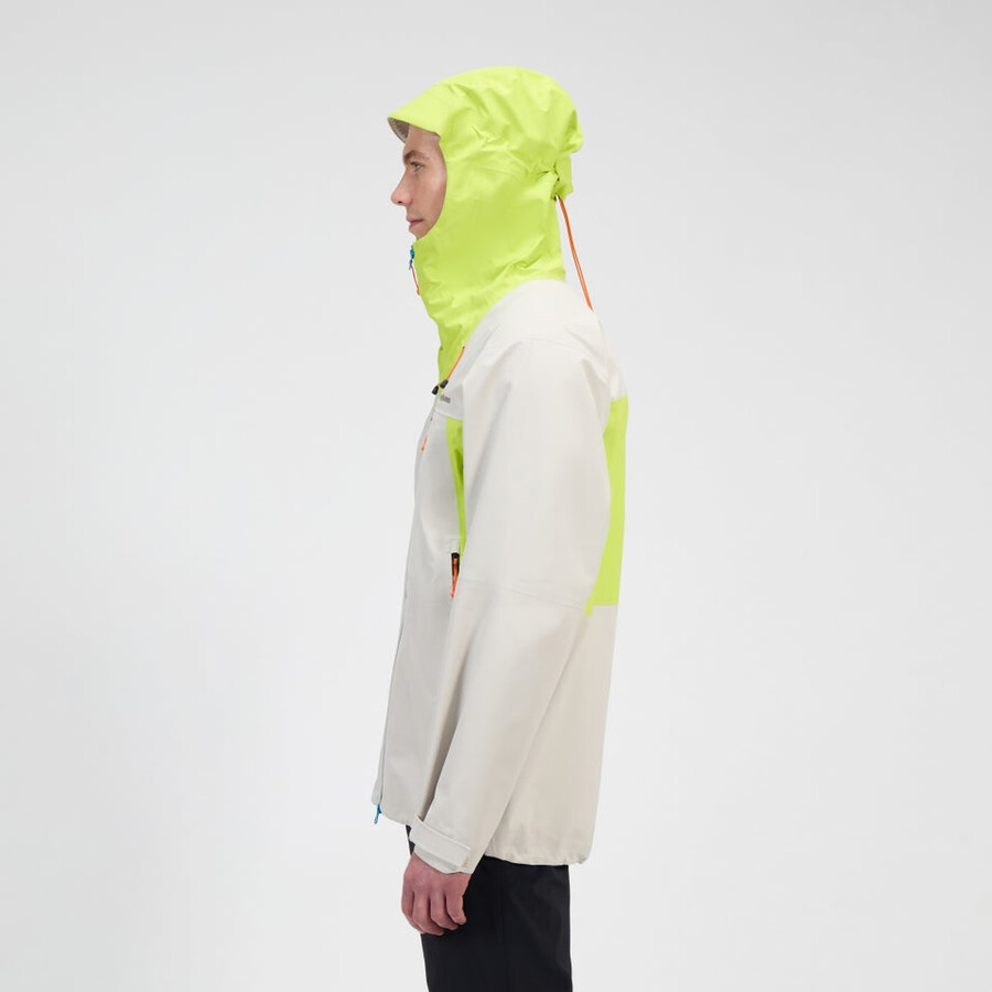 mens ridge-seeker gore-tex waterproof jacket - greyyellow berghaus