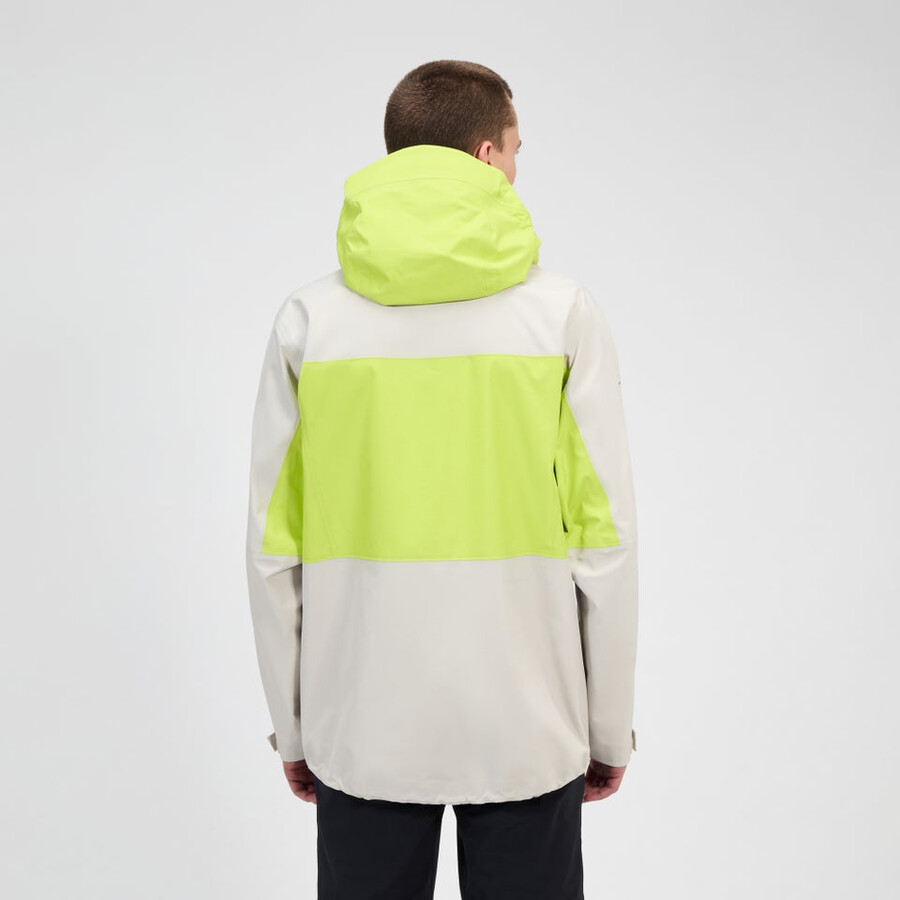 mens ridge-seeker gore-tex waterproof jacket - greyyellow berghaus