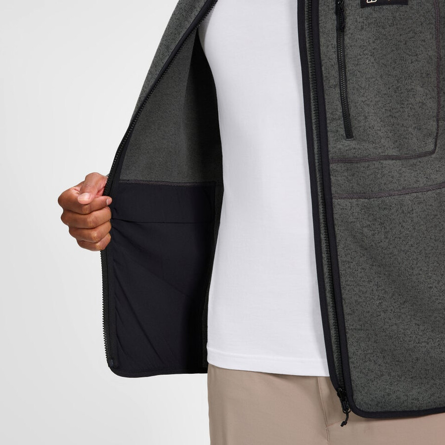 mens asterby interactive jacket - blackgrey berghaus