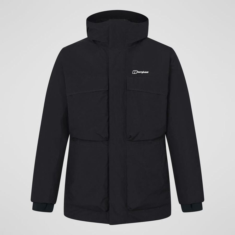 mens fernly gore-tex down parka - black berghaus