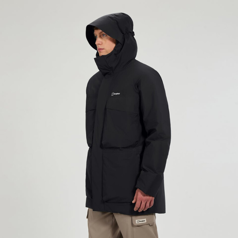 mens fernly gore-tex down parka - black berghaus