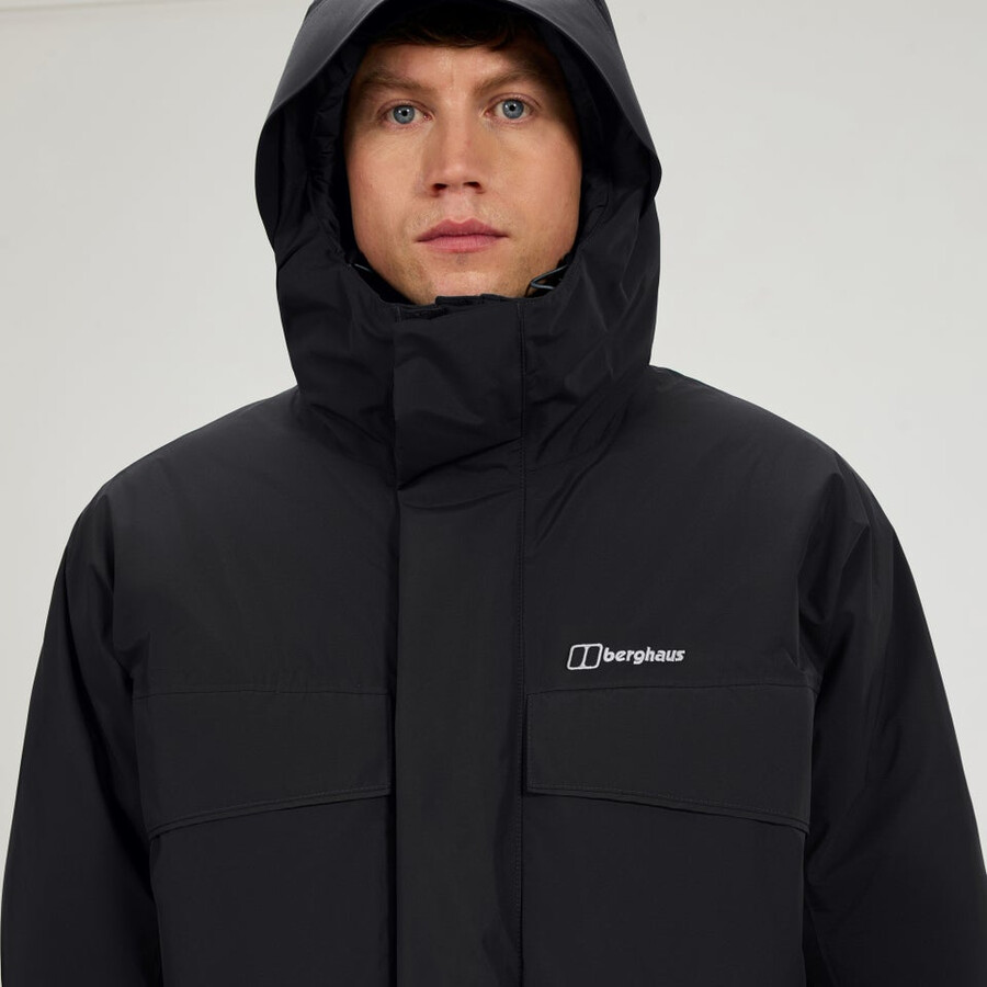 mens fernly gore-tex down parka - black berghaus