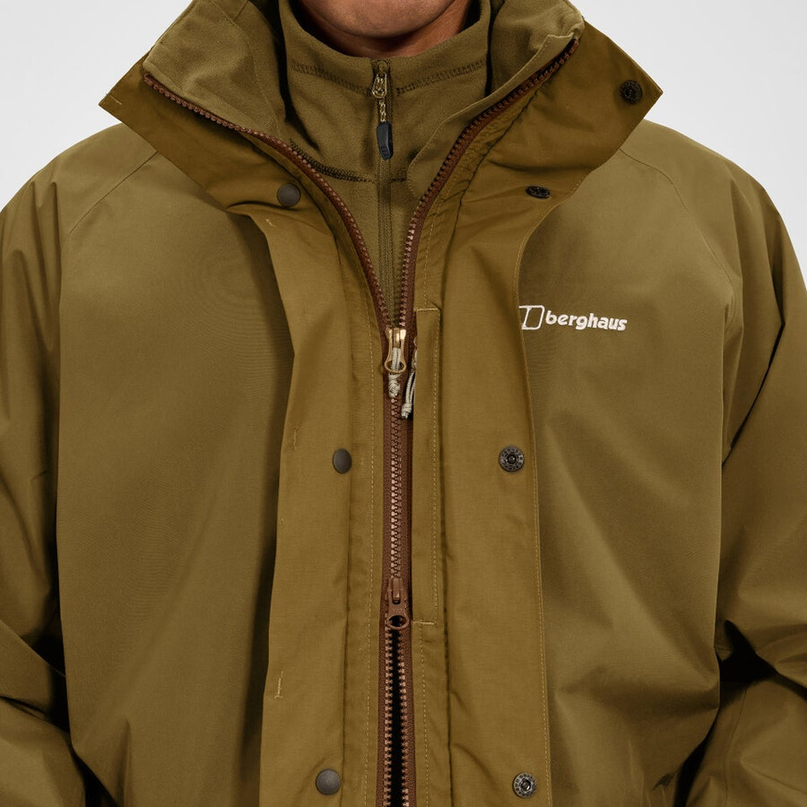 mens cornice 2.0 interactive jacket - brown berghaus