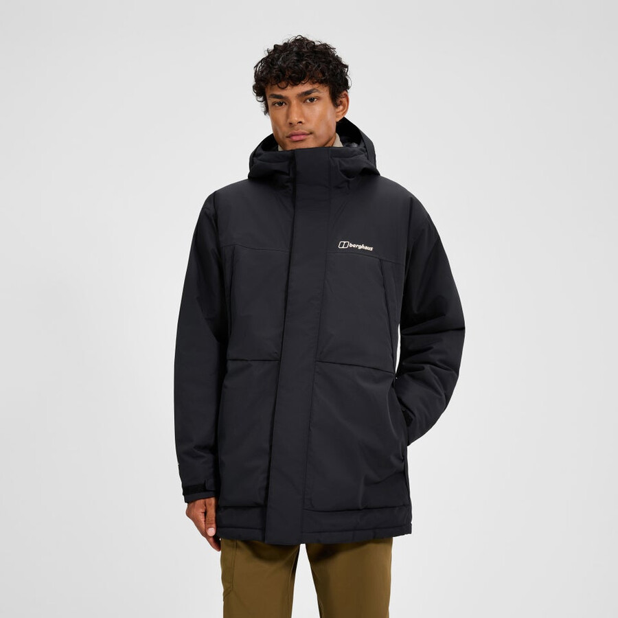 mens wansbeck insulated parka - black berghaus