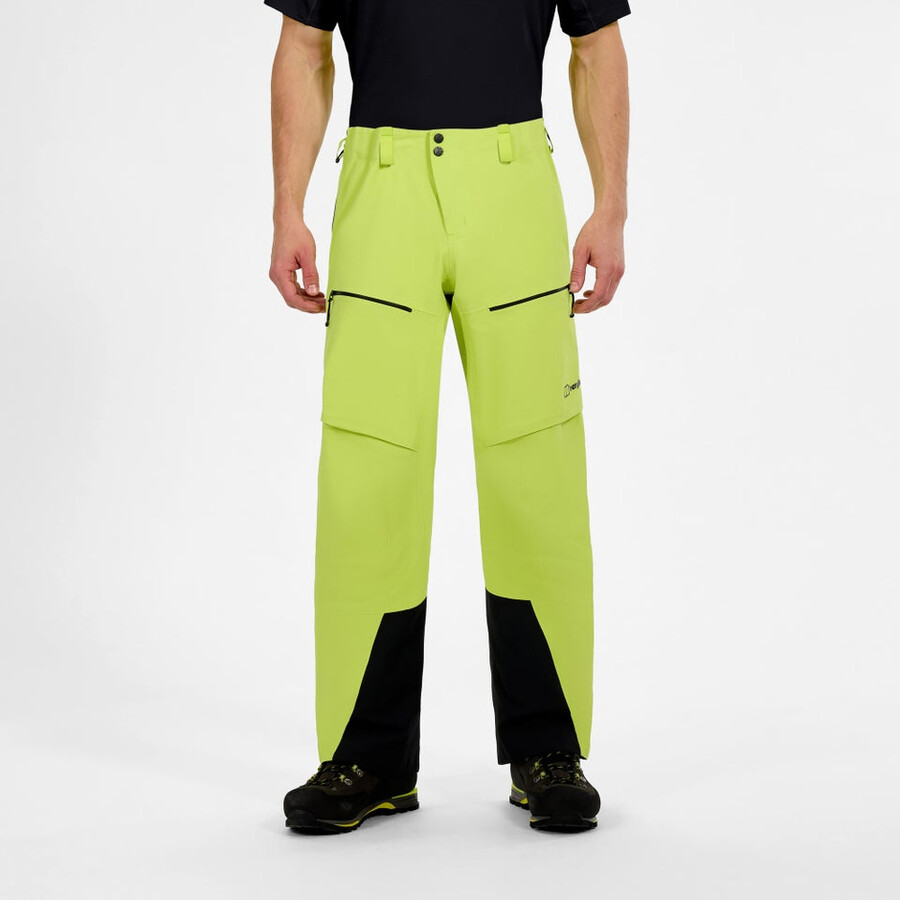 mens extrem vanguard gore-tex pant - yellow berghaus