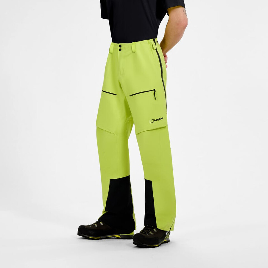 mens extrem vanguard gore-tex pant - yellow berghaus