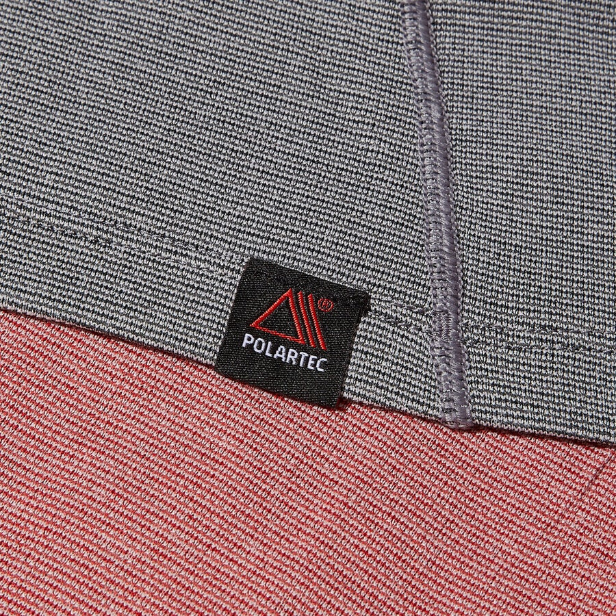 womens mtn guide long sleeve half zip - greyred berghaus
