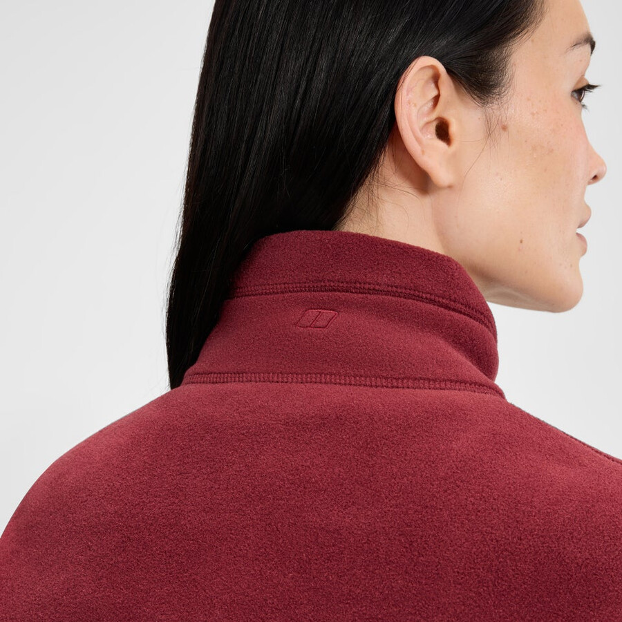 womens prism interactive polartec fleece jacket - red berghaus