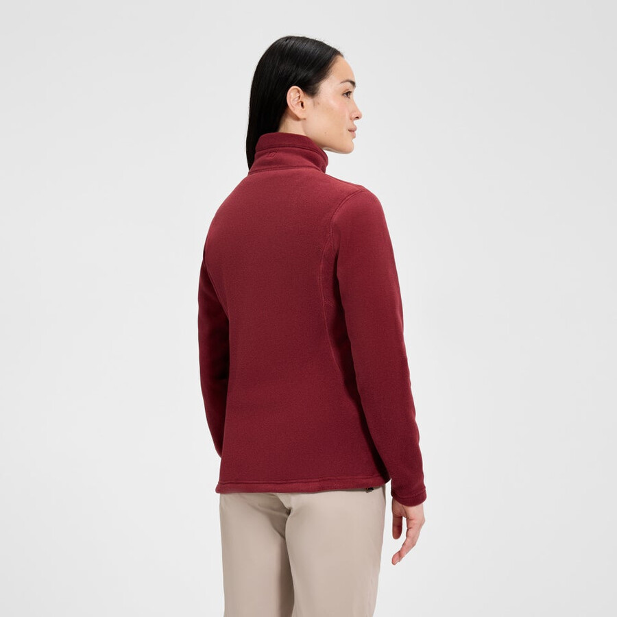 womens prism interactive polartec fleece jacket - red berghaus