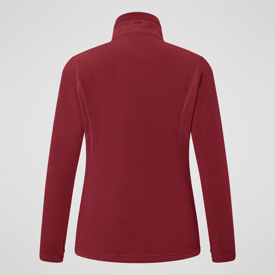 womens prism interactive polartec fleece jacket - red berghaus