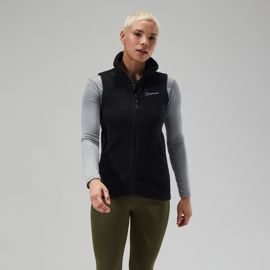 womens prism polartec interactive vest - black berghaus