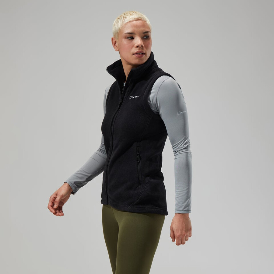 womens prism polartec interactive vest - black berghaus