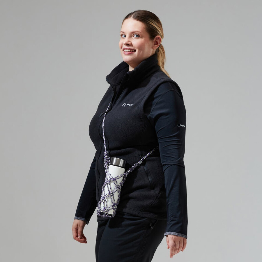 womens prism polartec interactive vest - black berghaus