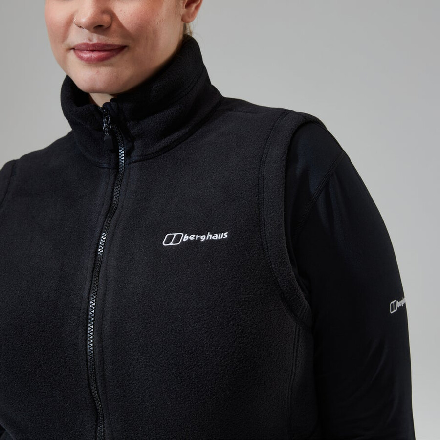womens prism polartec interactive vest - black berghaus