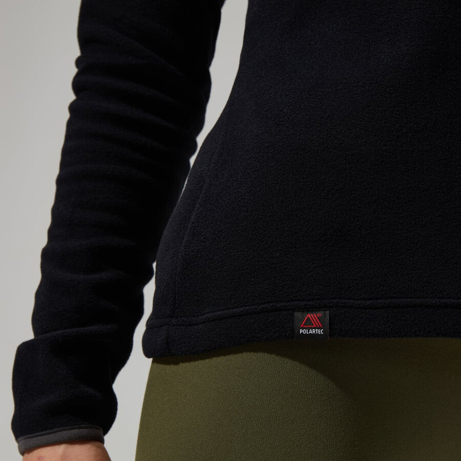 womens prism 2.0 micro half zip - blackblack berghaus