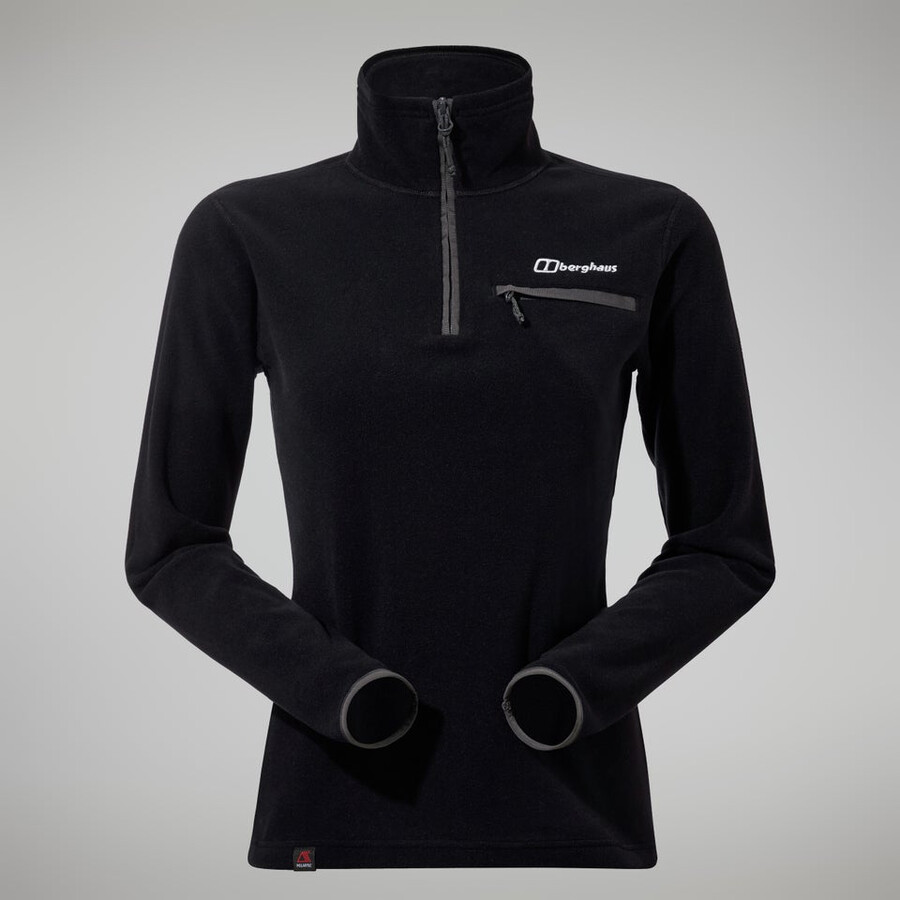 womens prism 2.0 micro half zip - blackblack berghaus