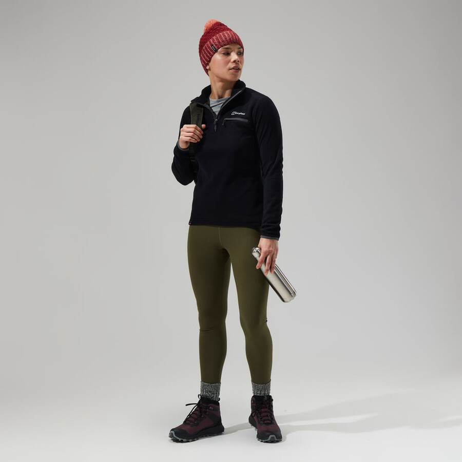 womens prism 2.0 micro half zip - blackblack berghaus