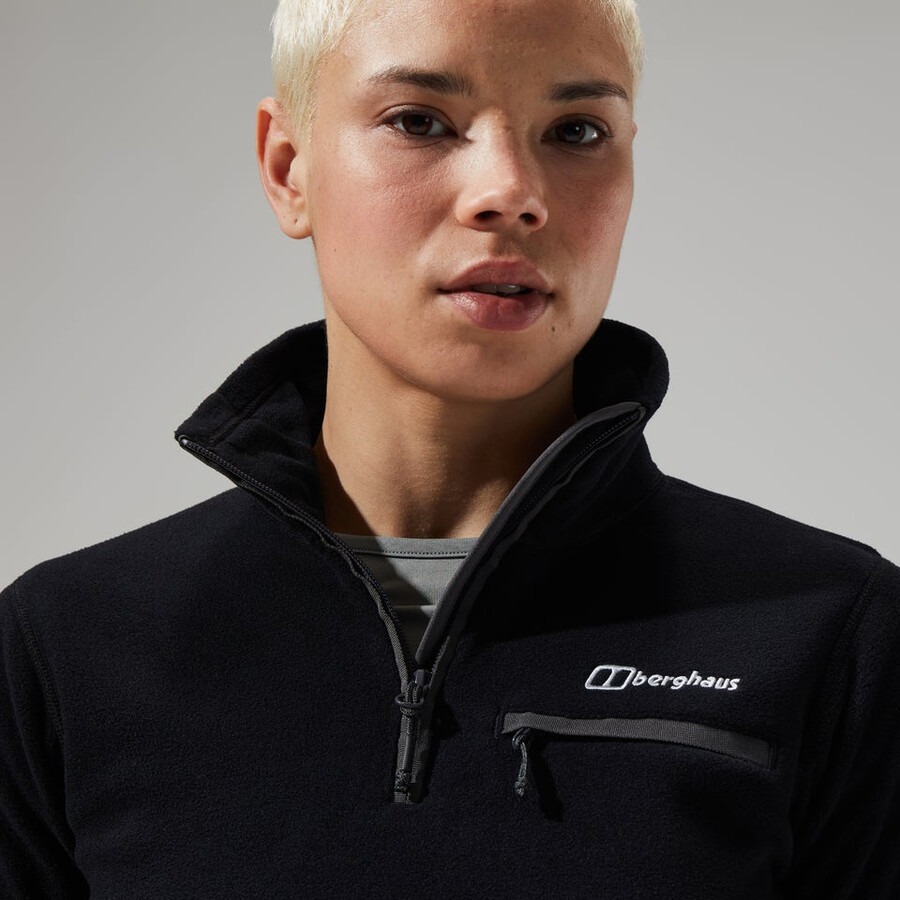 womens prism 2.0 micro half zip - blackblack berghaus