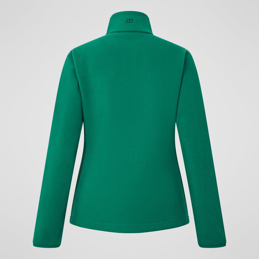 womens prism 2.0 micro half zip polartec fleece - green berghaus
