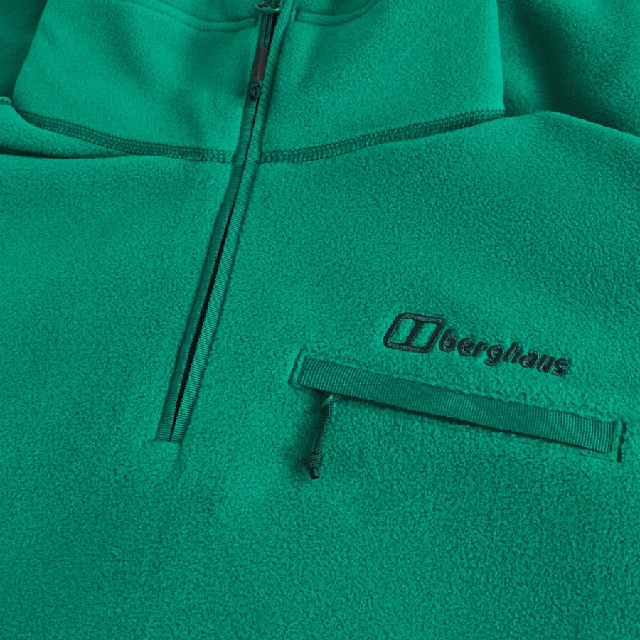 womens prism 2.0 micro half zip polartec fleece - green berghaus