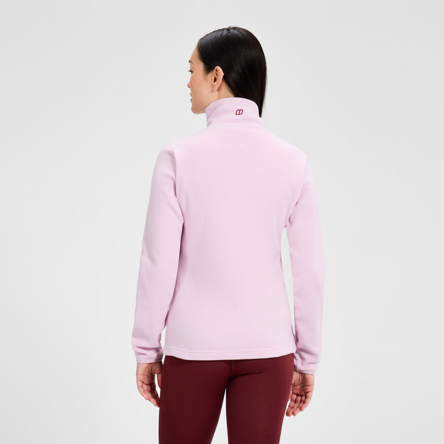 womens prism 2.0 micro half zip polartec fleece - pink berghaus