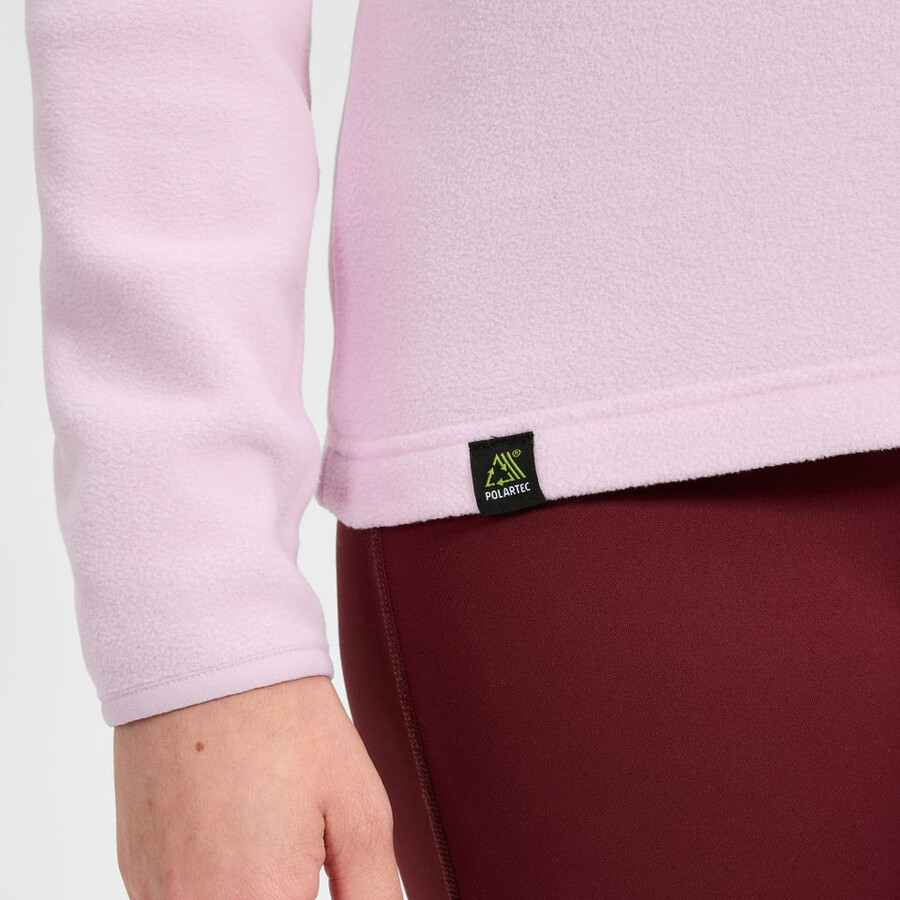 womens prism 2.0 micro half zip polartec fleece - pink berghaus
