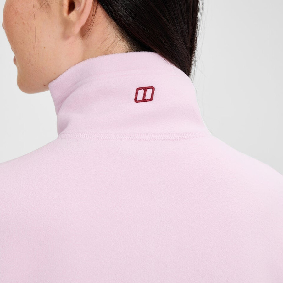 womens prism 2.0 micro half zip polartec fleece - pink berghaus