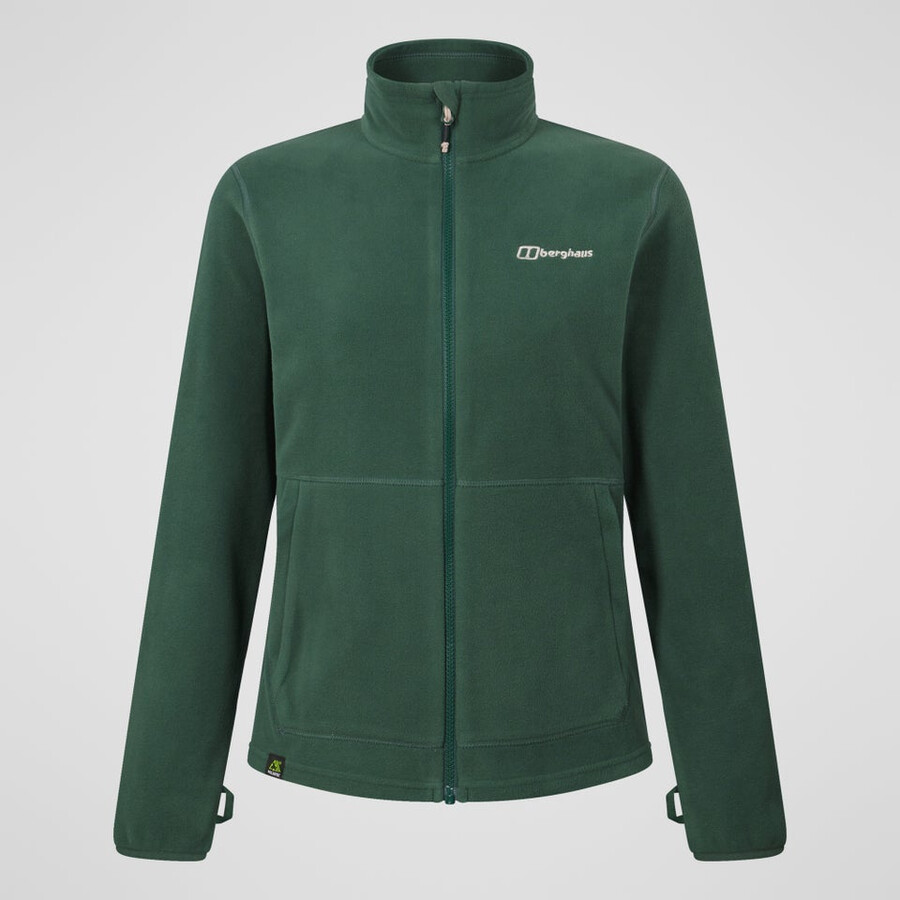 womens prism 2.0 micro full zip polartec fleece - green berghaus