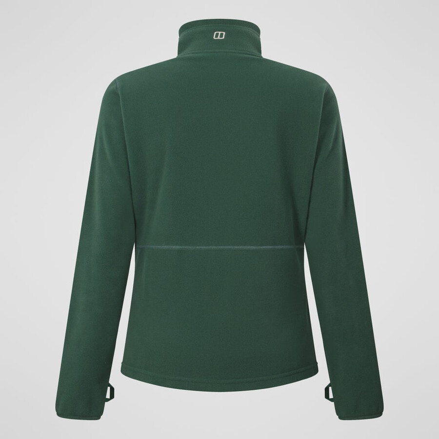 womens prism 2.0 micro full zip polartec fleece - green berghaus