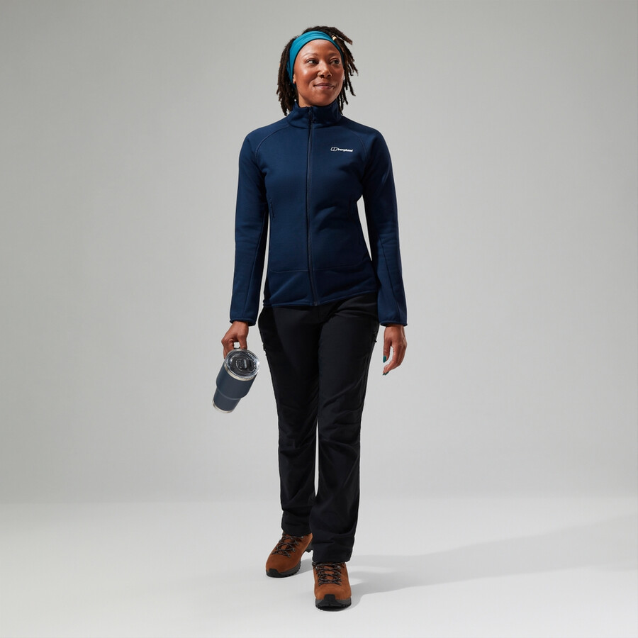 womens heuberg polartec fleece - blue berghaus