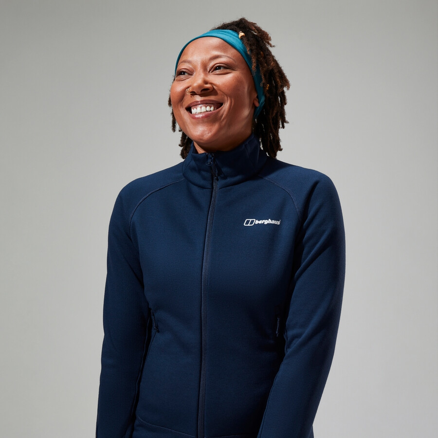 womens heuberg polartec fleece - blue berghaus