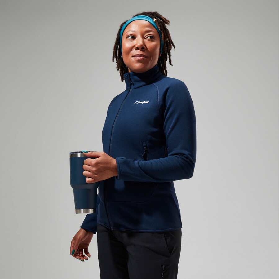 womens heuberg polartec fleece - blue berghaus