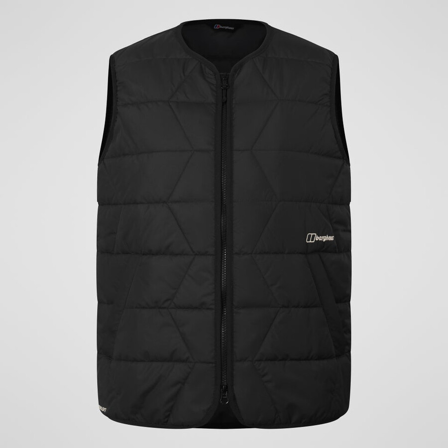 womens netherdene quilted vest - black berghaus