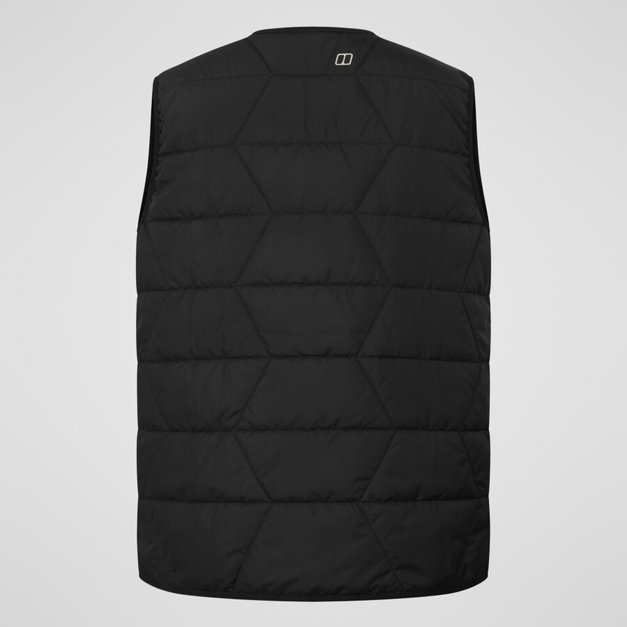 womens netherdene quilted vest - black berghaus