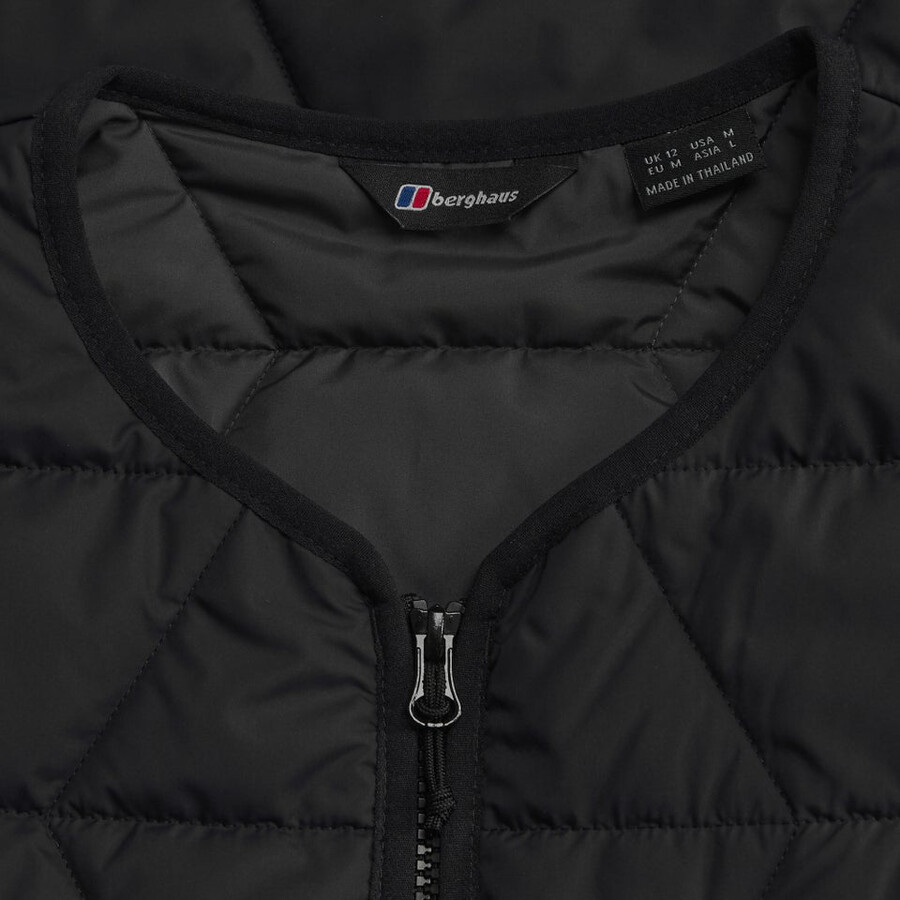 womens netherdene quilted vest - black berghaus