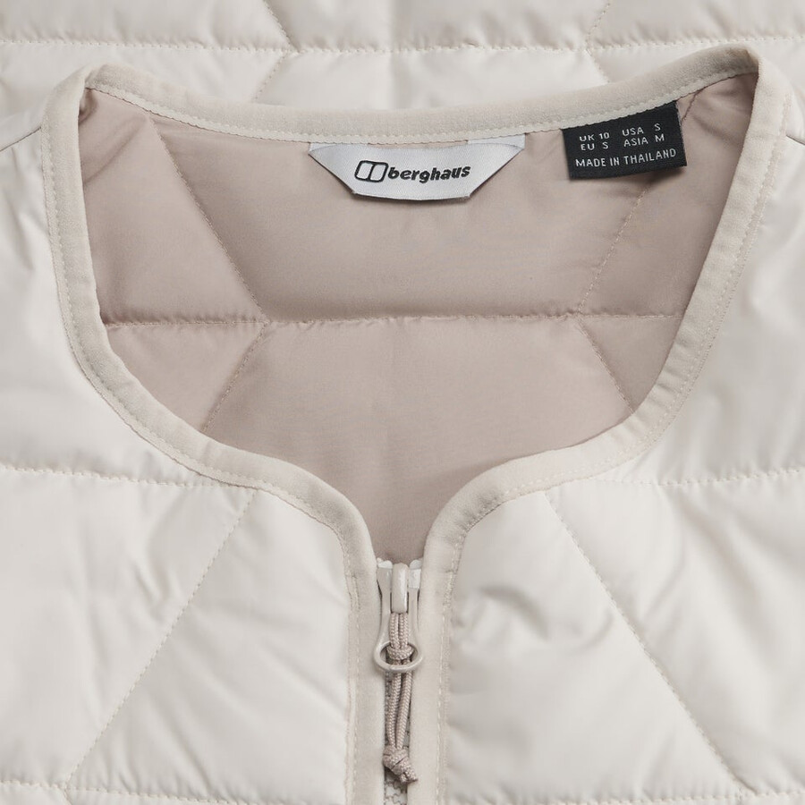 womens netherdene quilted vest - grey berghaus