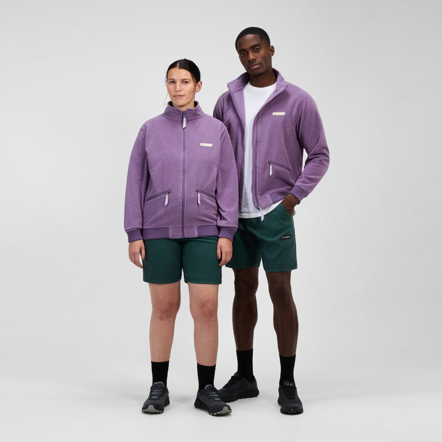 unisex daily nature interactive fleece - purple berghaus