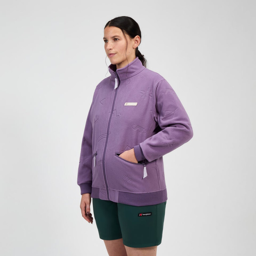 unisex daily nature interactive fleece - purple berghaus